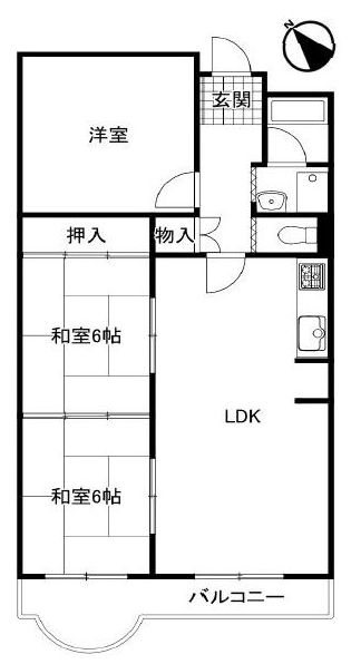 コープ野村高槻D棟 間取り図