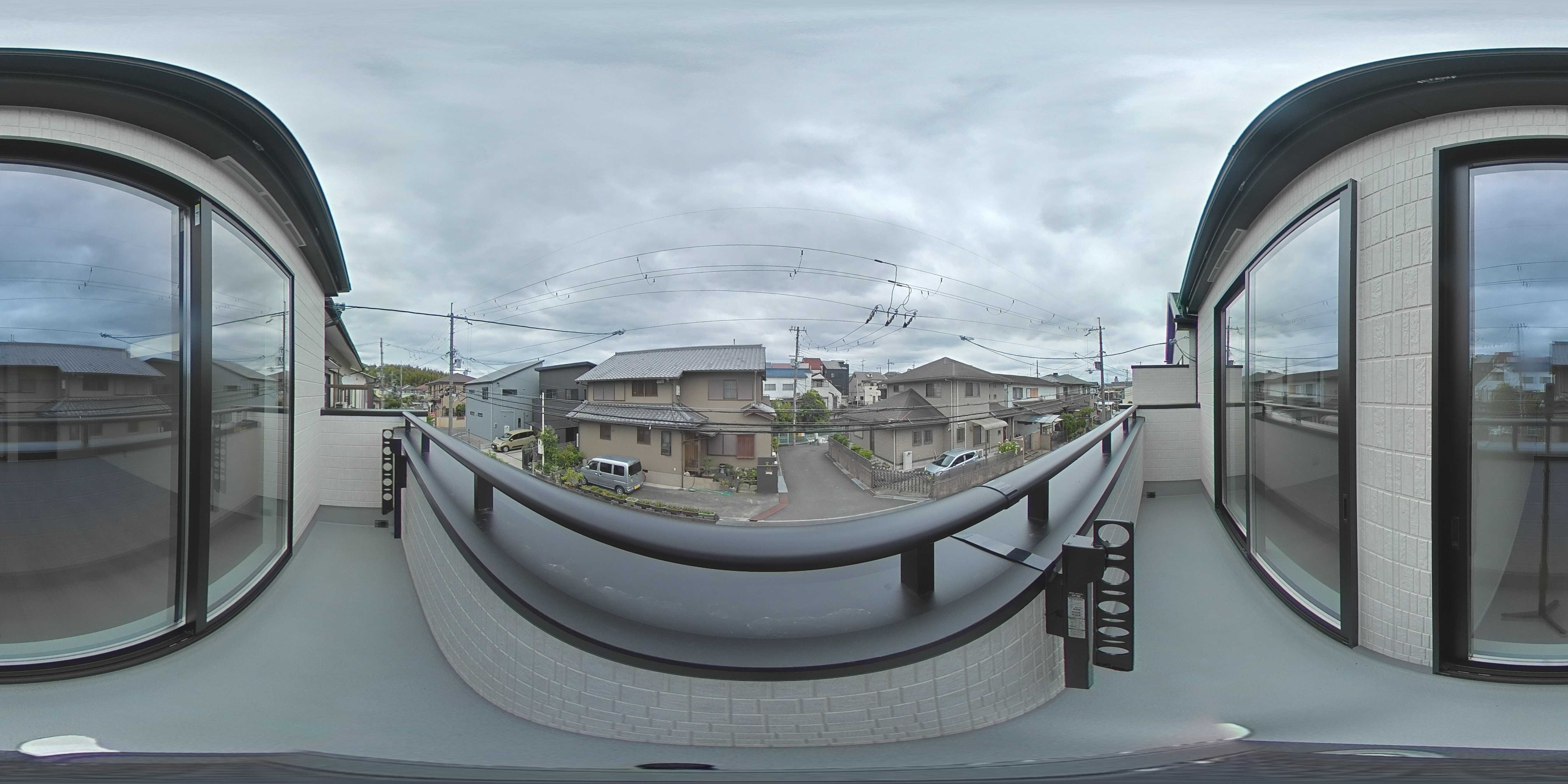 渚栄町全2棟新築分譲地内B号棟 現地写真（バルコニー）