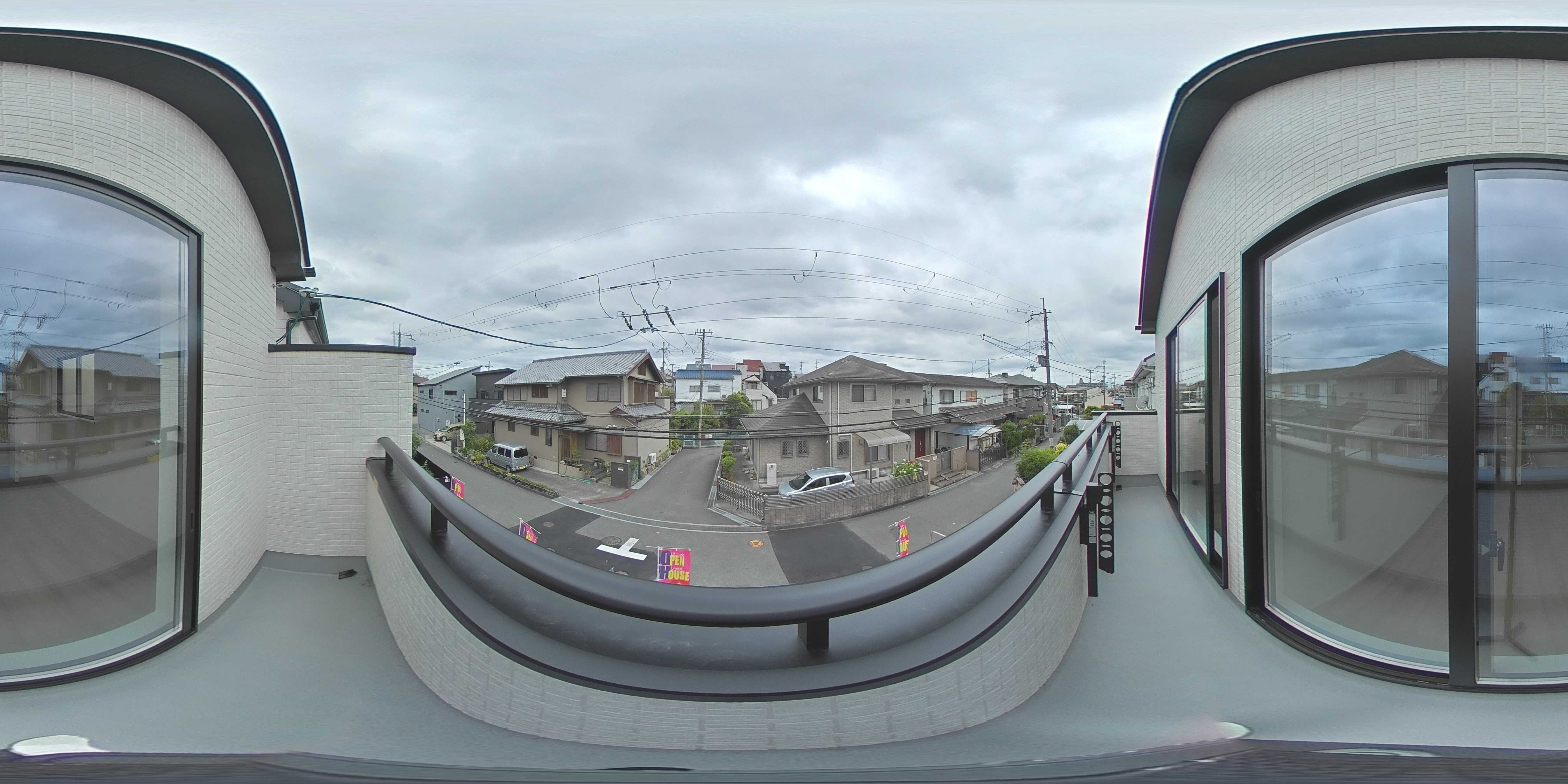 渚栄町全2棟新築分譲地内A号棟 現地写真（バルコニー）