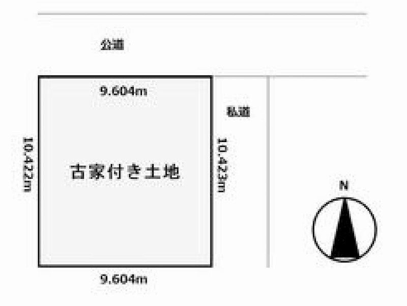 茨木市真砂1丁目　売土地 間取り図