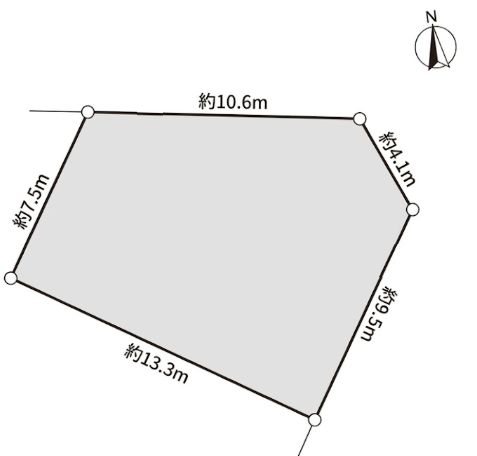 高槻市日吉台六番町　売土地 間取り図