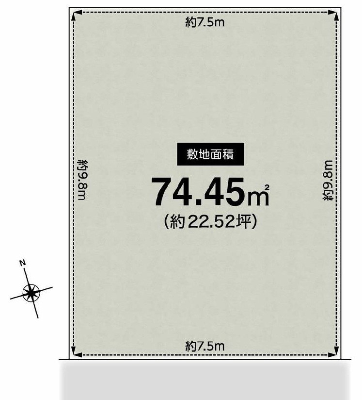 高槻市野田3丁目　売土地 間取り図