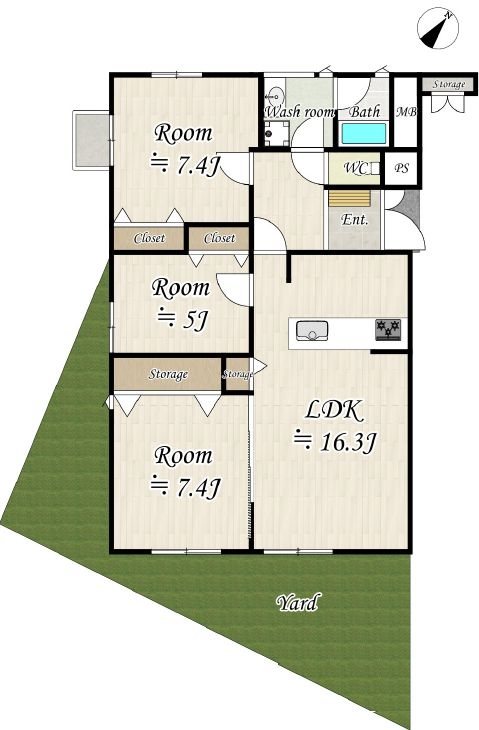 星和菊ヶ丘ハイツ 間取り図