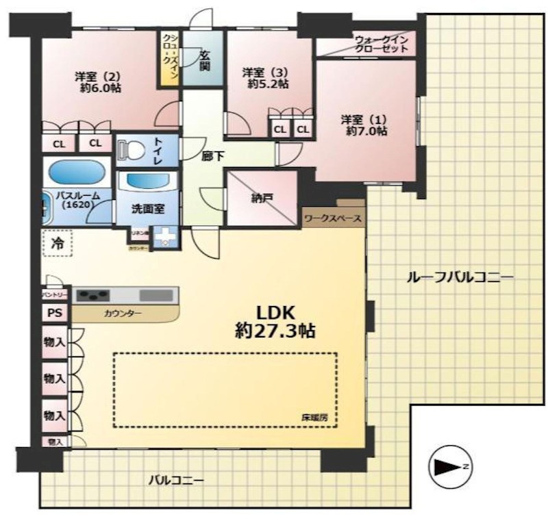 ミリカ・ヒルズⅠ街区  間取り図