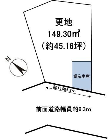 茨木市下穂積3丁目　売土地 間取り図