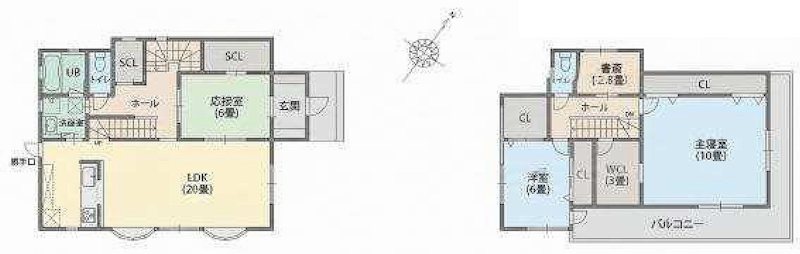 茨木市宿久庄4丁目　中古一戸建  間取り図