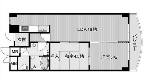 高槻セントポリア  間取り図