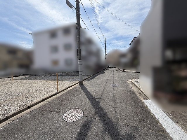 高槻市津之江町3丁目　売土地 現地写真（前面道路含む現地写真）