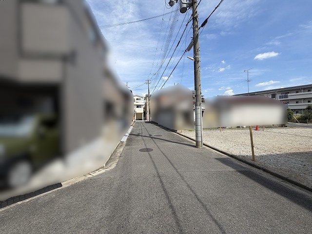 高槻市津之江町3丁目　売土地 現地写真（前面道路含む現地写真）