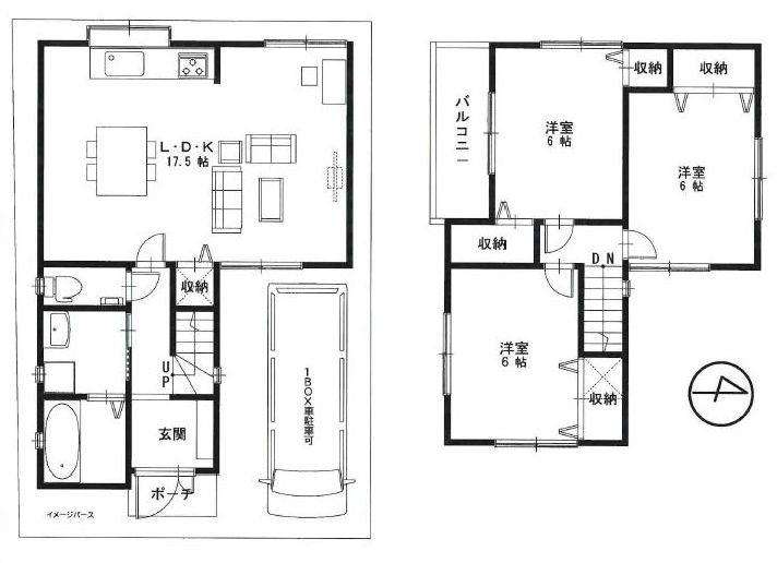 高槻市宮之川原5丁目　中古一戸建 間取り図