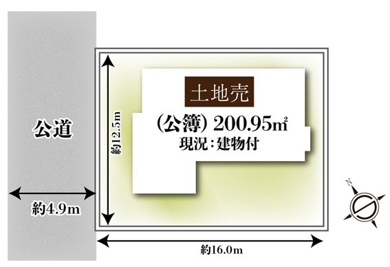 島本町桜井4丁目 売土地 間取り図