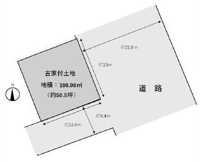 高槻市芝谷町　売土地 間取り図