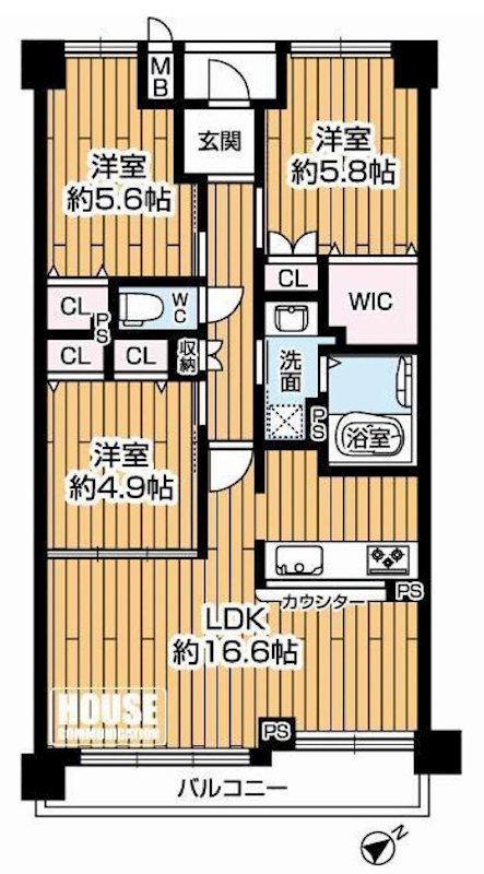 グランスイート南茨木 間取り図