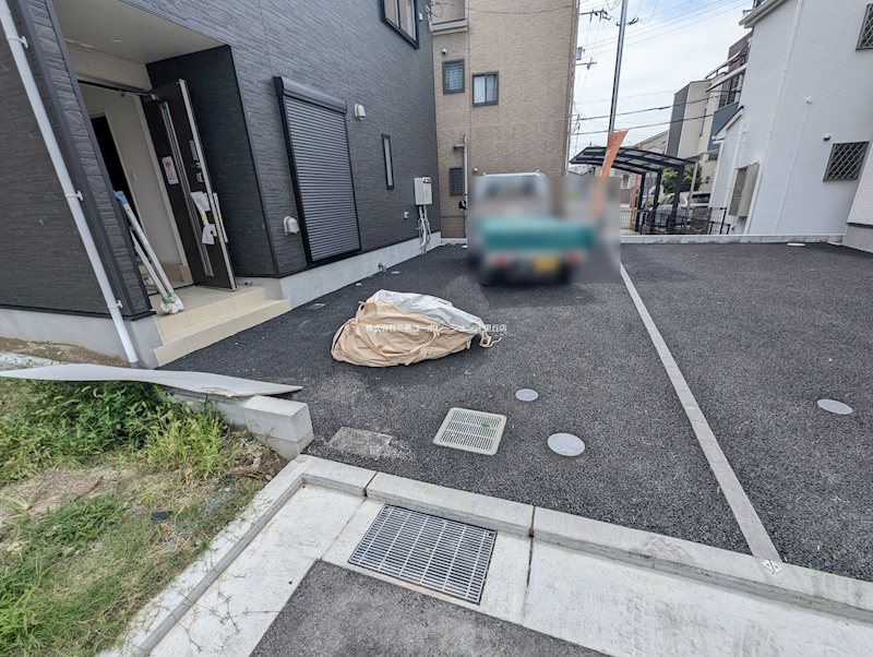 摂津市鳥飼西4丁目　新築一戸建　4号棟 現地写真（前面道路含む現地写真）