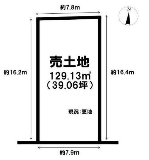 高槻市昭和台町2丁目　売土地　1号地 間取り図