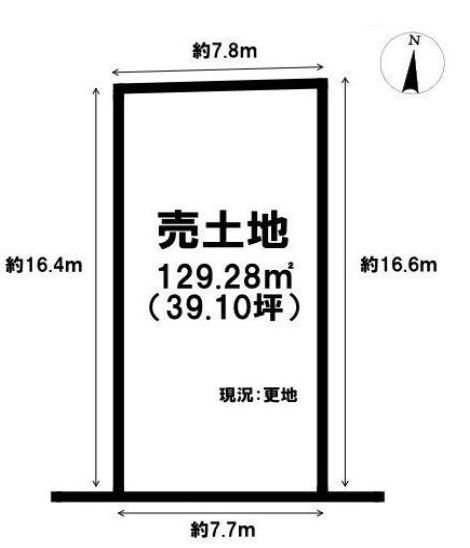 高槻市昭和台町2丁目　売土地　2号地  間取り図