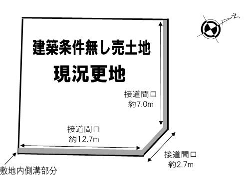 高槻市安岡寺町5丁目　売土地 間取り図