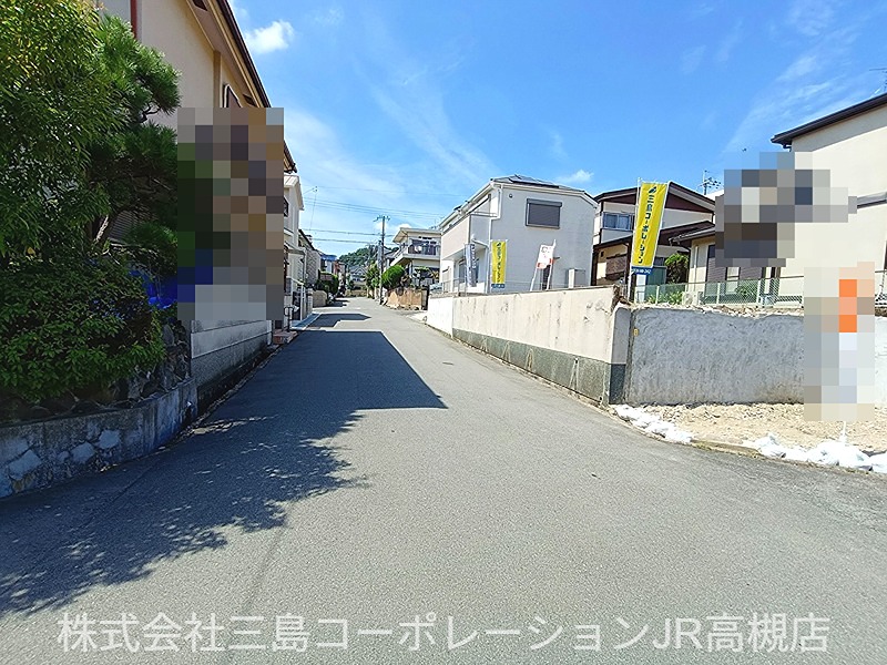 高槻市安岡寺町5丁目　売土地 現地写真（前面道路含む現地写真）