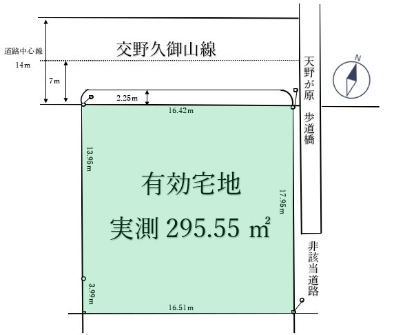 天野が原町5丁目売土地 間取り図