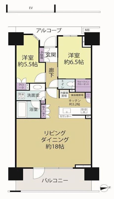 茨木ICO CITY East court 間取り図