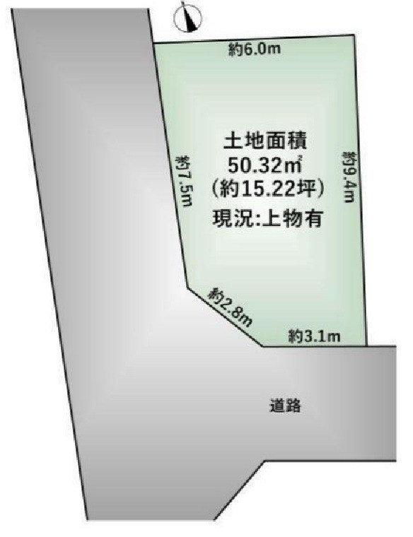高槻市西冠2丁目　売土地 間取り図