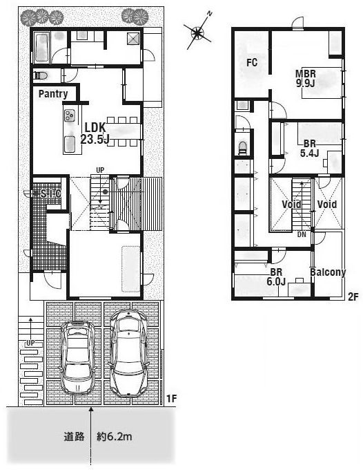 高槻市南平台1丁目　建築条件付売土地1号地 間取り図