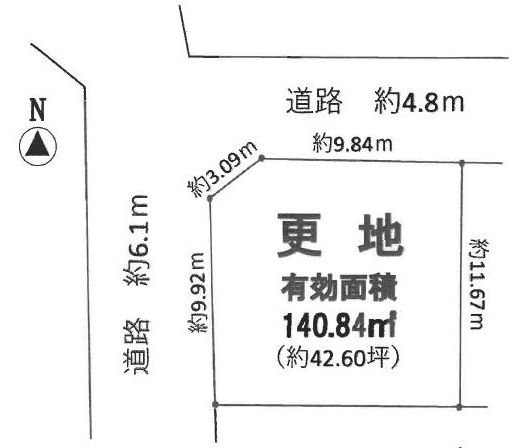 高槻市芝生町2丁目　売土地  間取り図