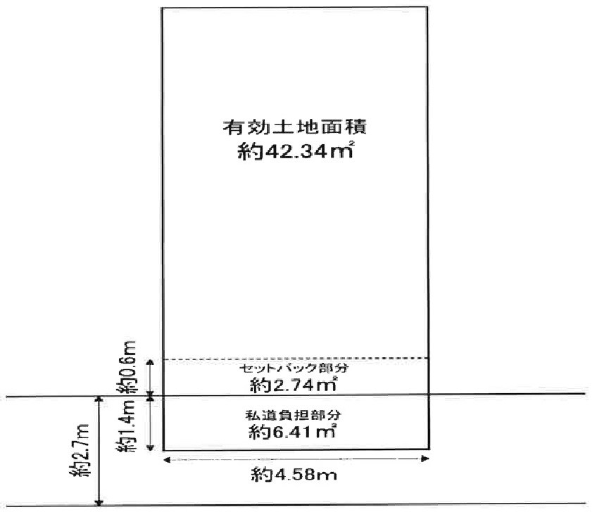 高槻市八幡町　売土地 間取り図