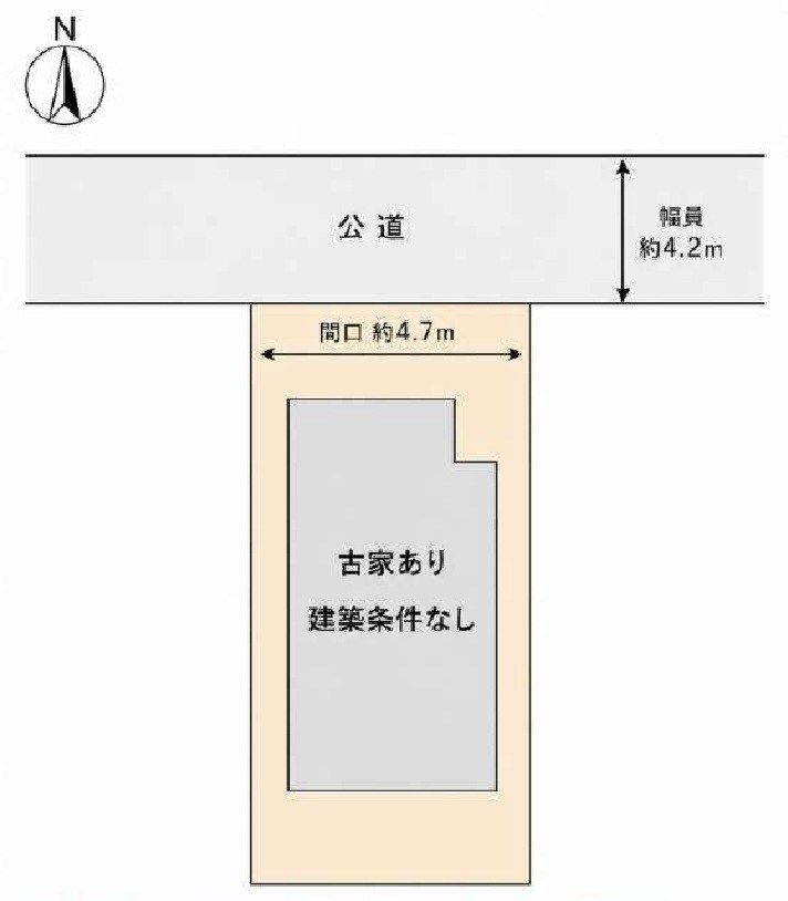 高槻市野田３丁目 売土地 間取り図