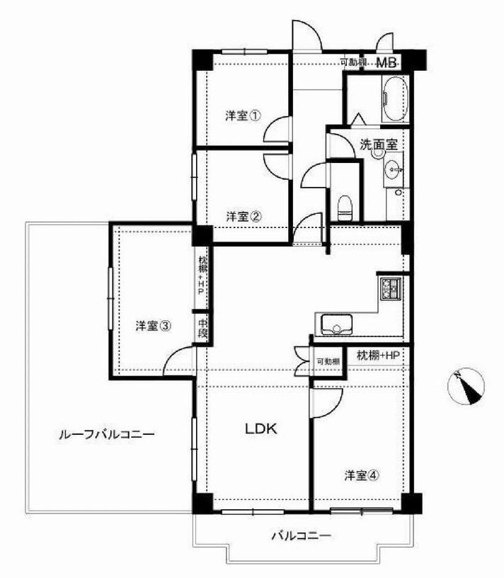 イトーピア東千里 間取り図