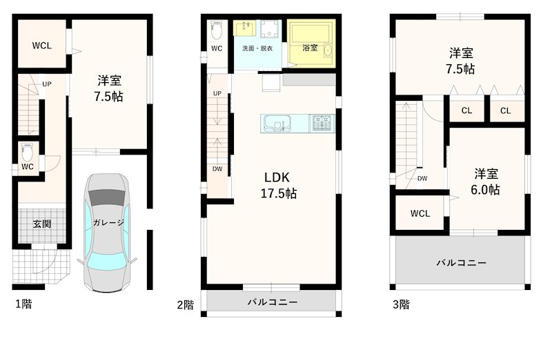 建物プラン図・建延113.40㎡・価格2401万円 高槻市寿町3丁目 建築条件付土地 その他