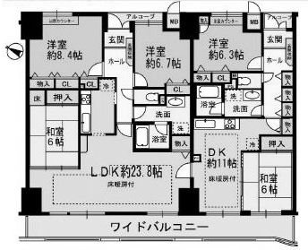 間取図 アルテ高槻エミネンス 間取り図
