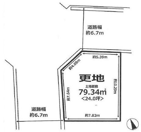 高槻市川添１丁目　売土地 間取り図
