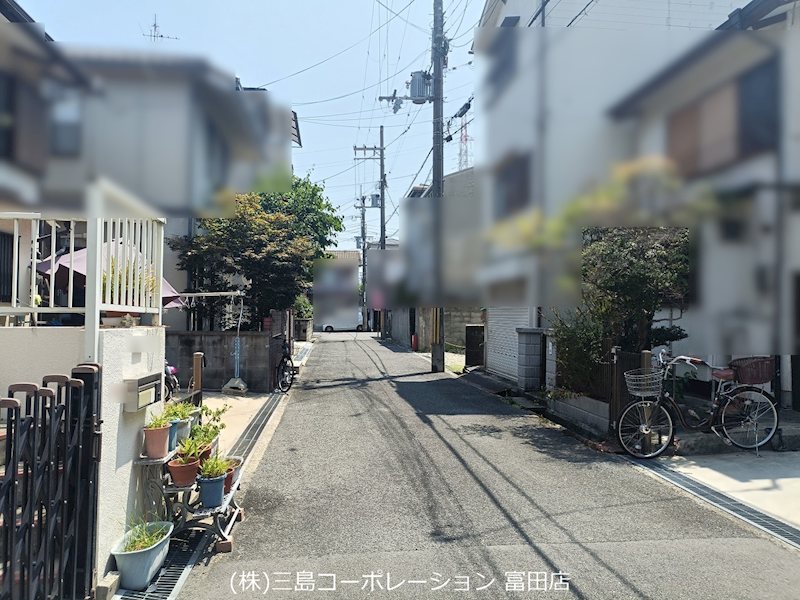 前面道路 高槻市栄町4丁目 売土地 その他