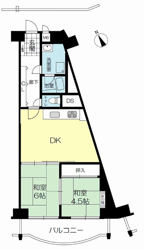 さんくれーる茨木C棟  間取り図