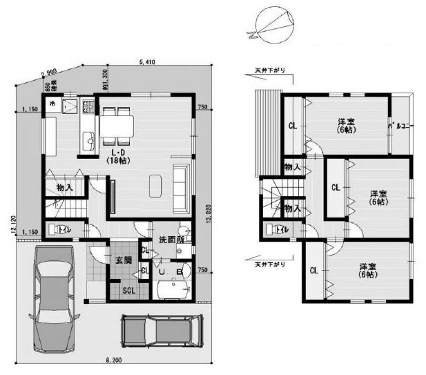 高槻市宮之川原3丁目　建築条件付売土地 間取り図