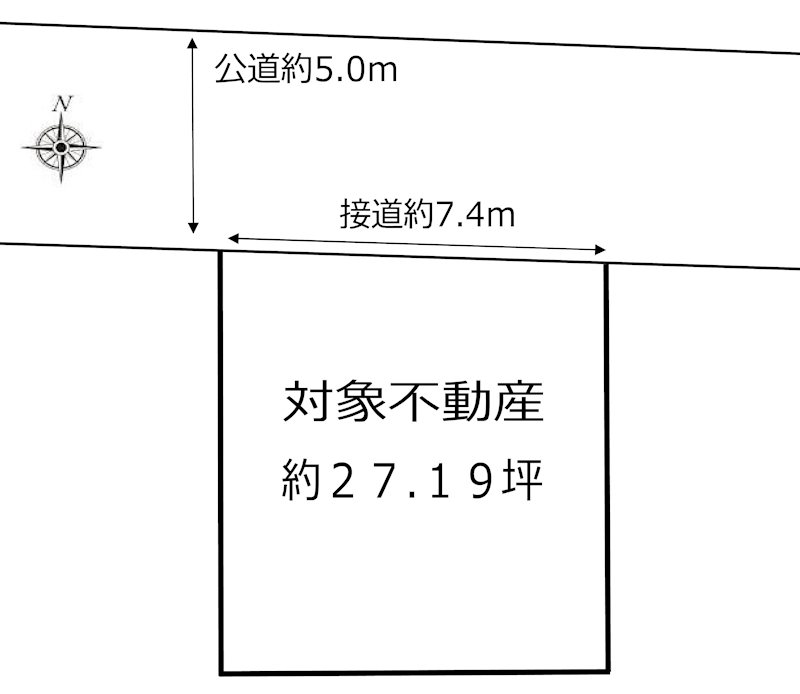 高槻市栄町4丁目　売土地 間取り図