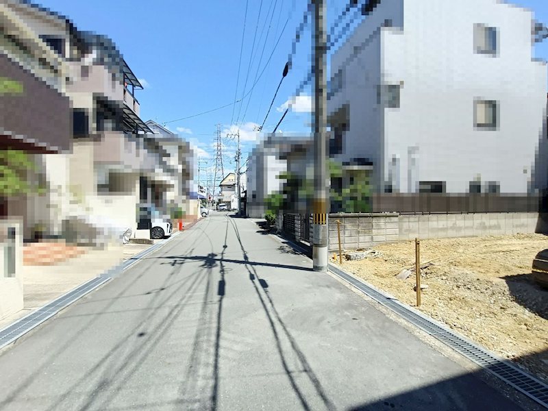 高槻市栄町4丁目　売土地 現地写真（前面道路含む現地写真）