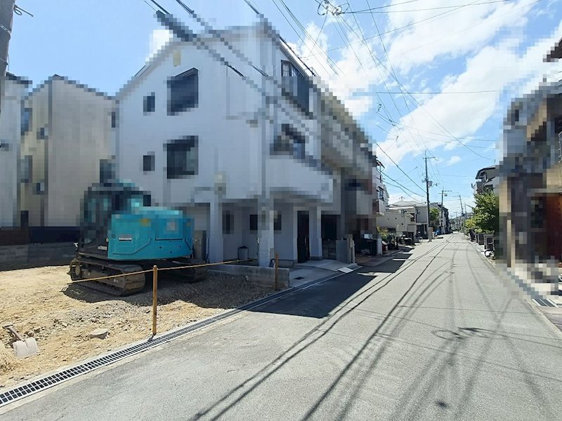 高槻市栄町4丁目　売土地 現地写真（前面道路含む現地写真）