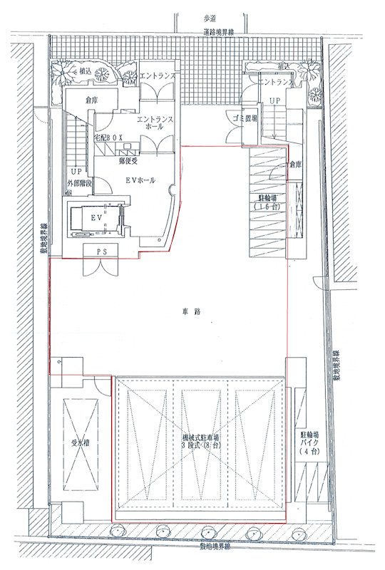 セントアルカディア大手町 (駐車場) 間取り図