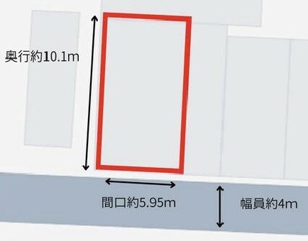 高槻市津之江町２丁目　売土地 間取り図