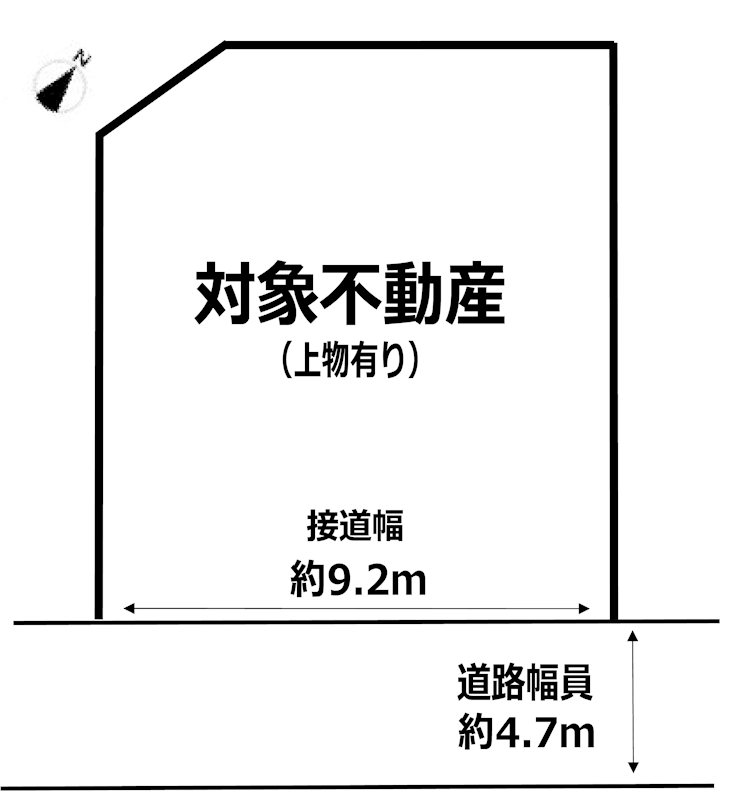 高槻市川西町2丁目 売土地 間取り図