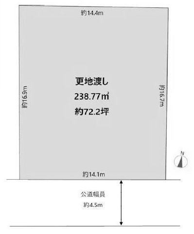 高槻市昭和台町２丁目　売土地 間取り図