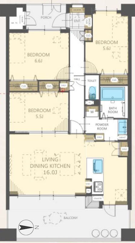 ライオンズガーデン枚方藤阪 間取り図