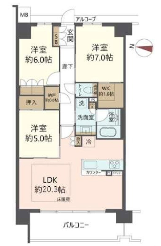 ヴェリテ千里青葉丘  間取り図