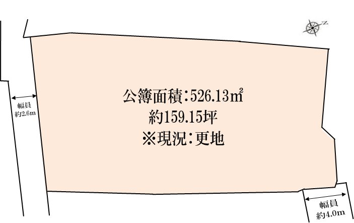 茨木市上穂積3丁目　売土地 間取り図