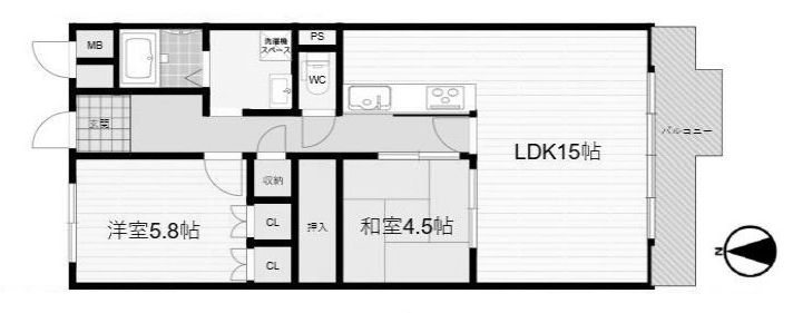 イトーピア高槻松が丘 間取図・土地図