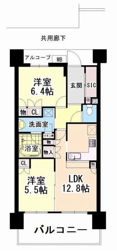 ウエリス茨木 間取り図