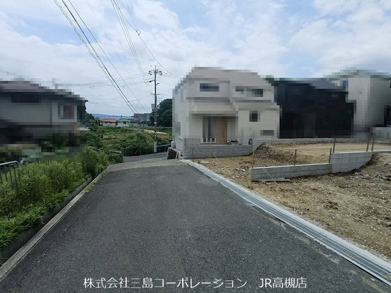 高槻市奥天神町1丁目　新築一戸建1号棟 現地写真（前面道路含む現地写真）