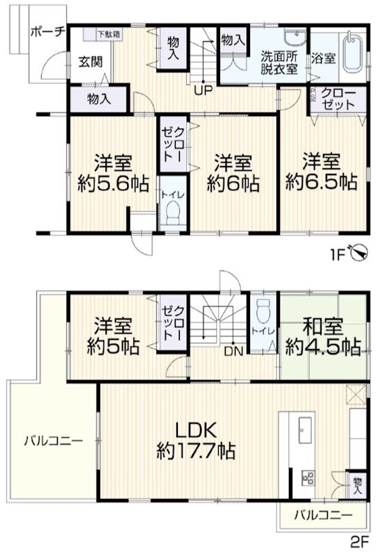 梅が枝一戸建再生既存住宅 間取り図